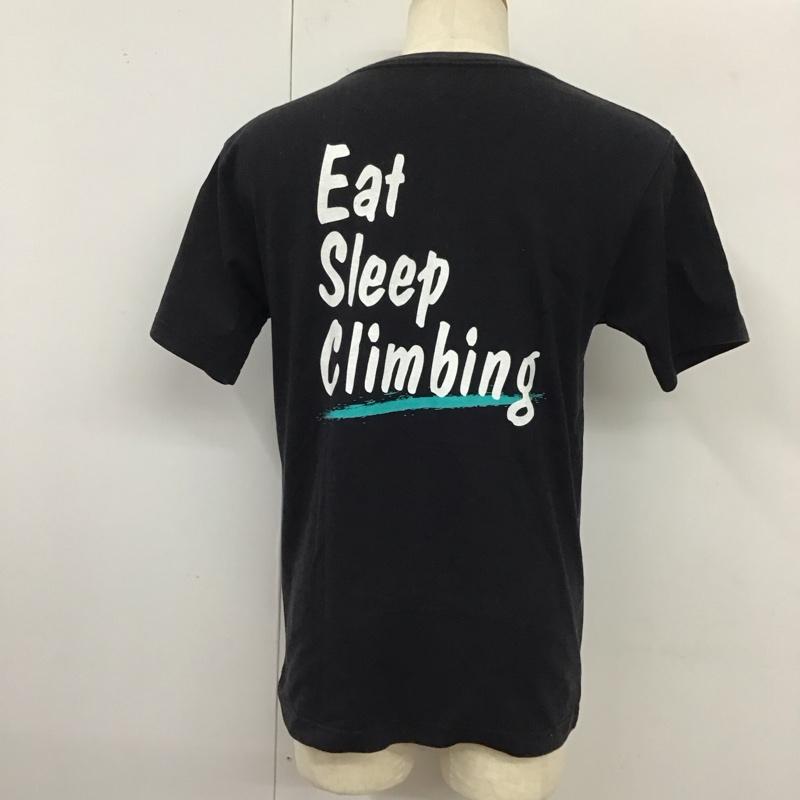 ザノースフェイス THE NORTH FACE Tシャツ 半袖 nt31946 ClimbingLiferTee 半袖カットソー プリントTシャツ クルーネックカットソー L ロゴ、文字 黒 / ブラック /  メンズ USED 古着 中古 10119520