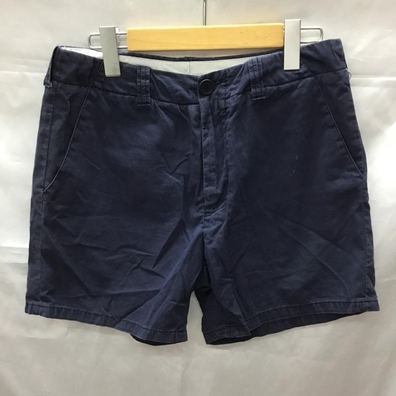 ヘルムートラング HELMUT LANG パンツ ショートパンツ ショートパンツ ハーフパンツ カジュアルパンツ 46 無地 紺 / ネイビー /  メンズ USED 古着 中古 10113328