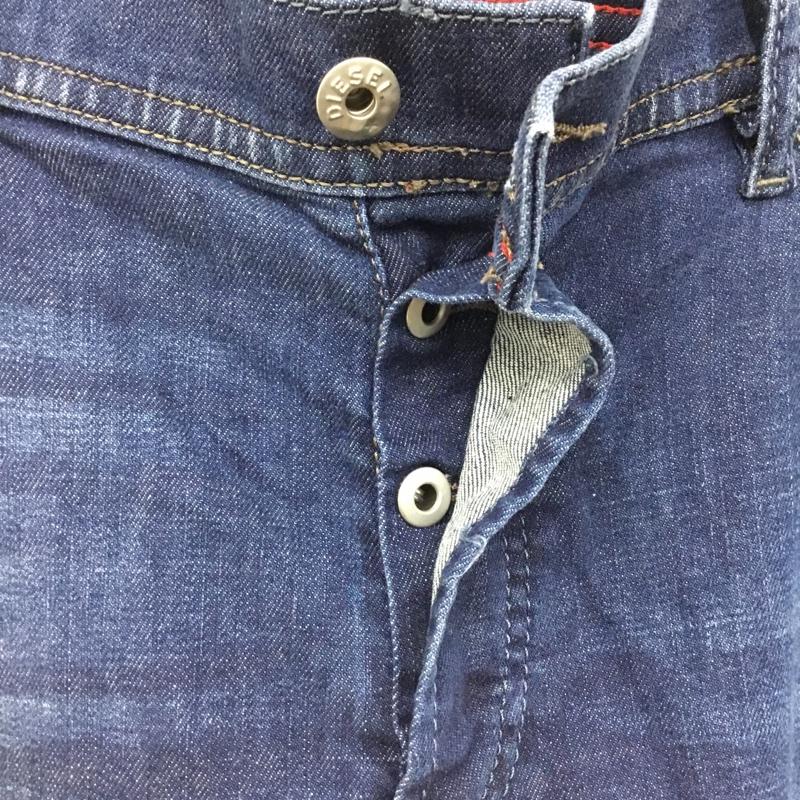 ディーゼル DIESEL パンツ デニム、ジーンズ デニムパンツ ストレートパンツ ストレッチパンツ カジュアルパンツ 34 無地 インディゴ / インディゴ /  メンズ USED 古着 中古 10118700