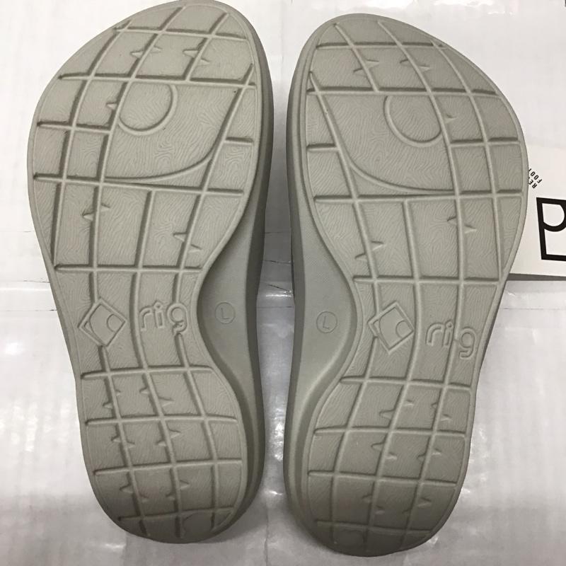 リグ rig サンダル サンダル slide タグ付き リカバリーサンダル L ロゴ、文字 灰 / グレー /  メンズ USED 古着 中古 10113348