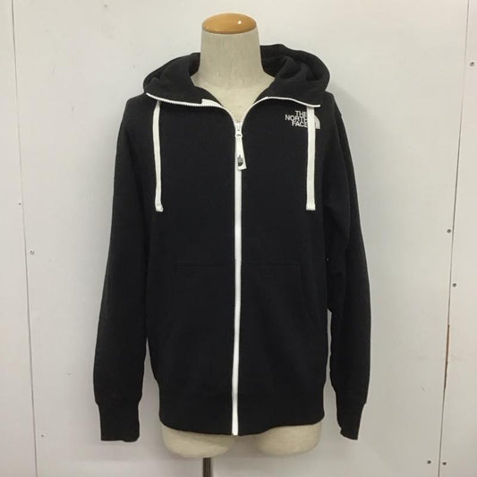 ザノースフェイス THE NORTH FACE パーカー 長袖 NT62130 ジップアップ フルジップ 裏起毛 M ロゴ、文字 黒 / ブラック /  メンズ USED 古着 中古 10106849