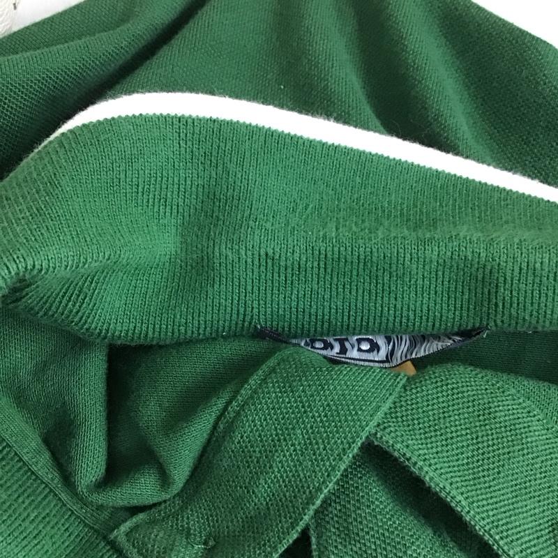 ポロラルフローレン POLO RALPH LAUREN ポロシャツ 半袖 半袖ポロシャツ 半袖カットソー カラーシャツ M ロゴ、文字 緑 / グリーン /  メンズ USED 古着 中古 10129272