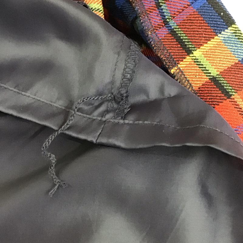 ブルックスブラザーズ BROOKS BROTHERS スカート ひざ丈スカート Red Fleece ボックスプリーツ 8 チェック マルチカラー / マルチカラー /  レディース USED 古着 中古 10120839