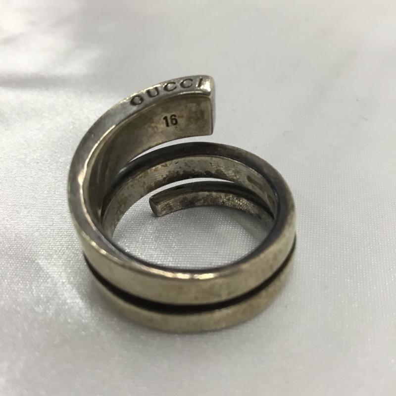 グッチ GUCCI アクセサリー 指輪 スネークスパイラル 15号 ワンポイント 銀 / シルバー /  メンズ USED 古着 中古 10109159