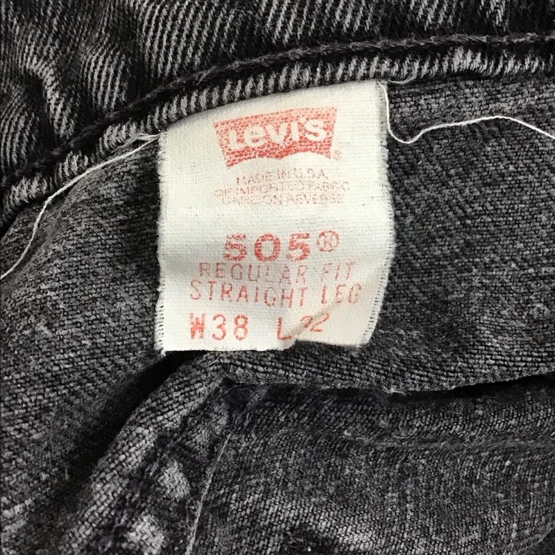 リーバイストラウスアンドコー Levi Strauss & co. パンツ デニム、ジーンズ デニムパンツ ワイドパンツ カジュアルパンツ 39インチ 無地 黒 / ブラック /  メンズ USED 古着 中古 10142339