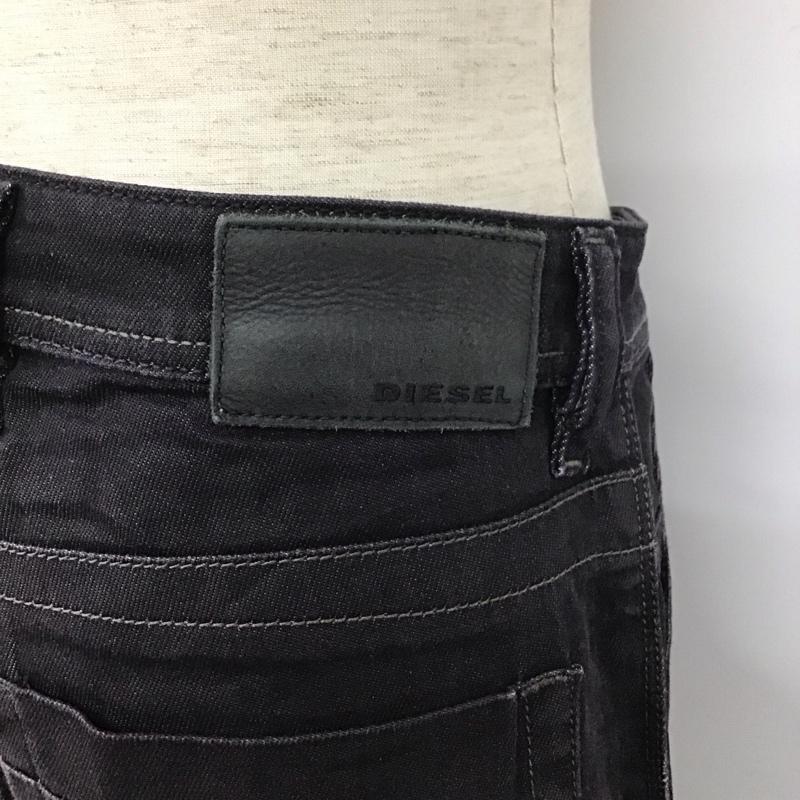 ディーゼル DIESEL パンツ デニム、ジーンズ デニムパンツ スリムパンツ ジーンズ カジュアルパンツ ストレッチパンツ 29インチ 無地 黒 / ブラック /  メンズ USED 古着 中古 10110218