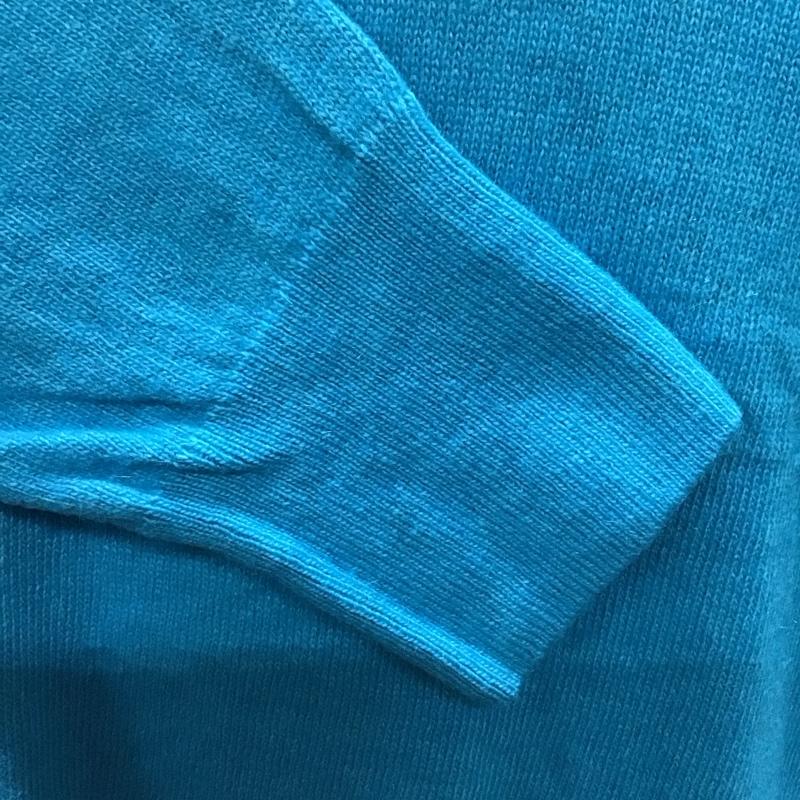 ザラ ZARA ニット、セーター 長袖 6771 018 935 クルーネック L 無地 青 / ブルー /  レディース USED 古着 中古 10118435