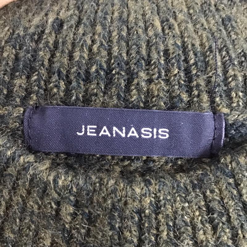 ジーナシス JEANASIS ニット、セーター 長袖 JS063613CF FREE 無地 緑 / グリーン /  レディース USED 古着 中古 10130406