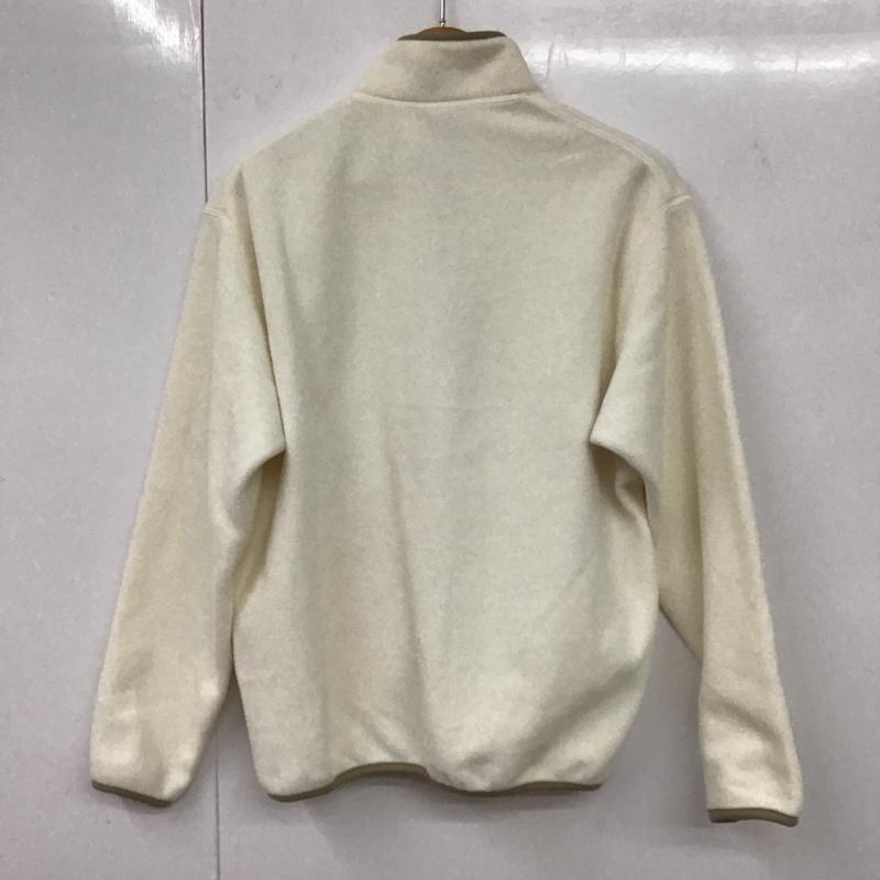 ユニクロ UNIQLO ジャケット、上着 ジャケット、ブレザー 341-453738 フリースボタンナッププルオーバー スタンドネック S 無地 白 / ホワイト /  メンズ USED 古着 中古 10131988