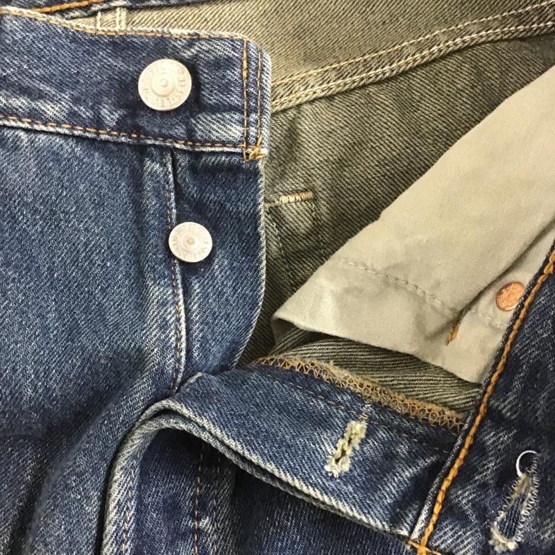 リーバイストラウスアンドコー Levi Strauss & co. パンツ デニム、ジーンズ デニムパンツ ストレートパンツ ワイドパンツ カジュアルパンツ 501 90s アメリカ製 29インチ 無地 インディゴ / インディゴ /  メンズ USED 古着 中古 10106261