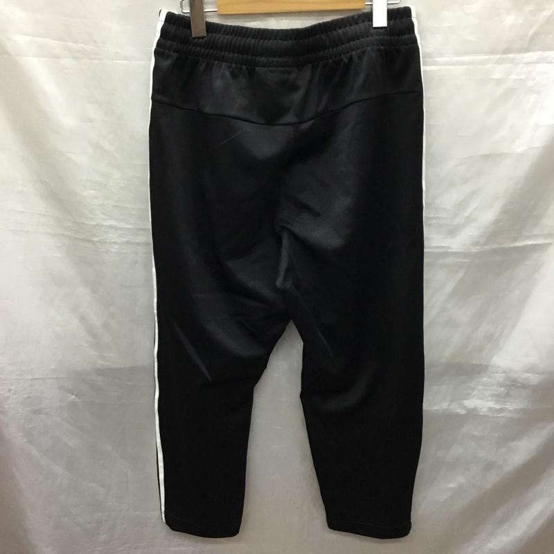 アディダス adidas パンツ ワークパンツ、ペインターパンツ dn8039 クロップドパンツ カジュアルパンツ ジャージ L ロゴ、文字 黒 / ブラック /  メンズ USED 古着 中古 10121948