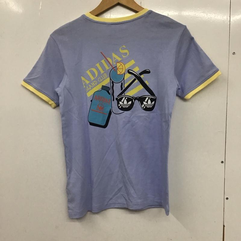 アディダス adidas Tシャツ 半袖 IC3099 W CALI TEE ショートスリーブ L 無地 紫 / パープル /  レディース USED 古着 中古 10133690