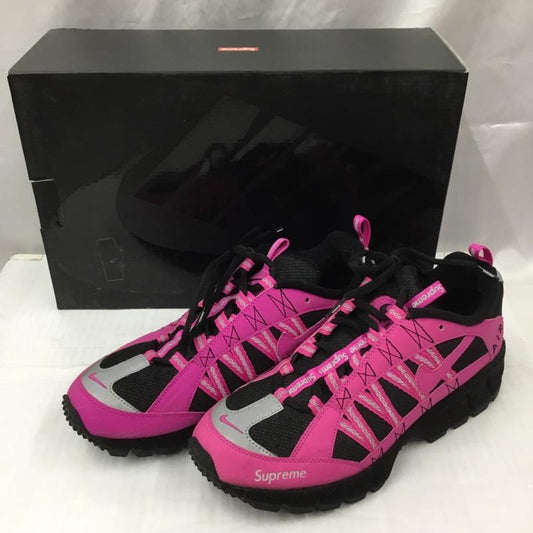 シュプリーム Supreme スニーカー スニーカー 924464-600 NIKE AIR HUMARA 17AW 27.5cm 箱有 27.5cm ロゴ、文字 黒 / ブラック / X 桃 / ピンク /  メンズ USED 古着 中古 10105710