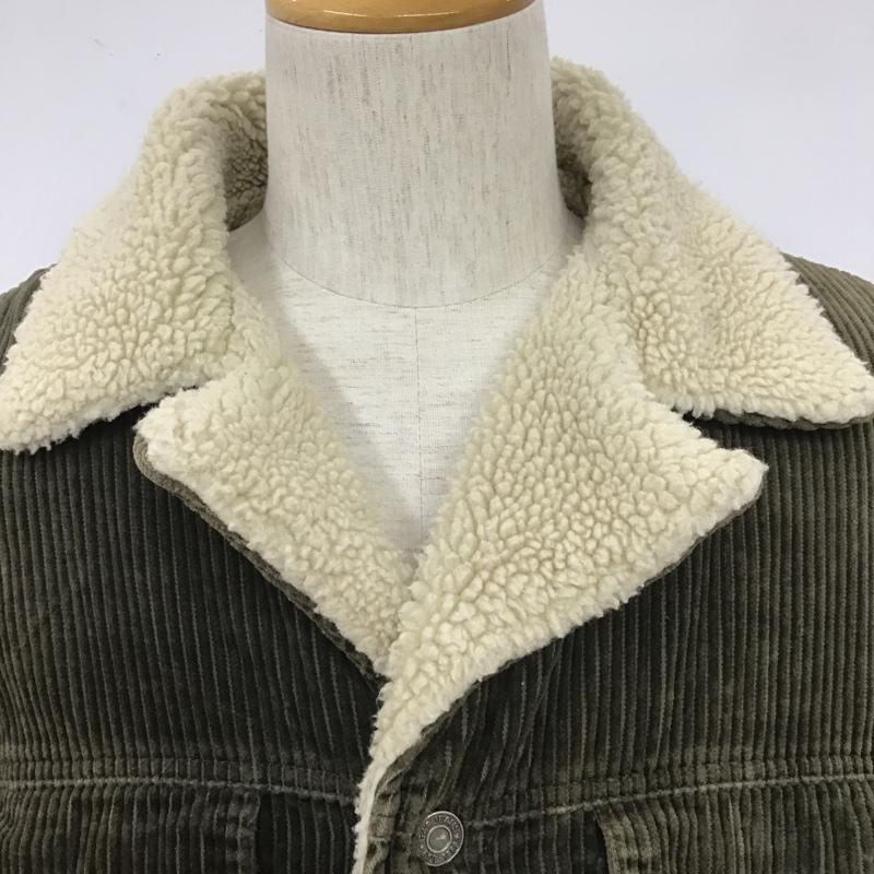 ギャップ GAP ジャケット、上着 ジャンパー、ブルゾン コーデュロイジャケット ボア 90s M 無地 カーキ / カーキ /  メンズ USED 古着 中古 10105635
