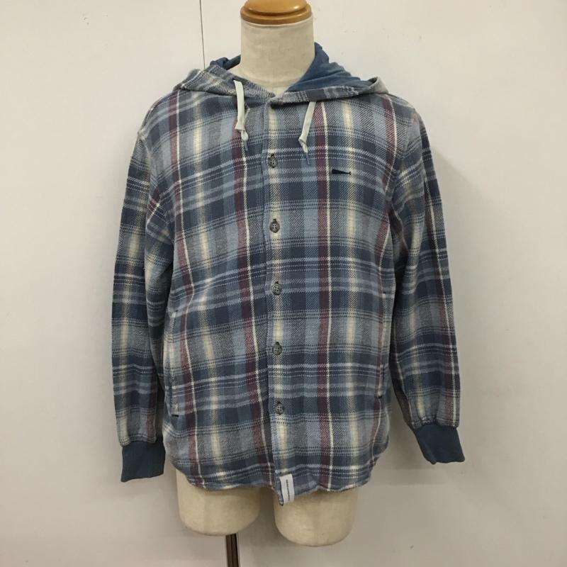 ディセンダント DESCENDANT シャツ、ブラウス 長袖 長袖シャツ チェックシャツ フード付き 1 チェック マルチカラー / マルチカラー /  メンズ USED 古着 中古 10127663