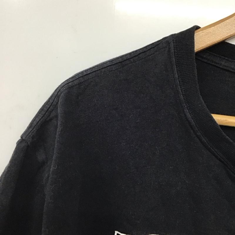 ジーディーシー GDC Tシャツ 半袖 半袖カットソー プリントTシャツ クルーネックカットソー M プリント 黒 / ブラック /  メンズ USED 古着 中古 10145291