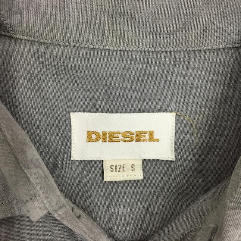 ディーゼル DIESEL シャツ、ブラウス 長袖 長袖シャツ カラーシャツ 長袖カットソー S 無地 灰 / グレー /  メンズ USED 古着 中古 10117686