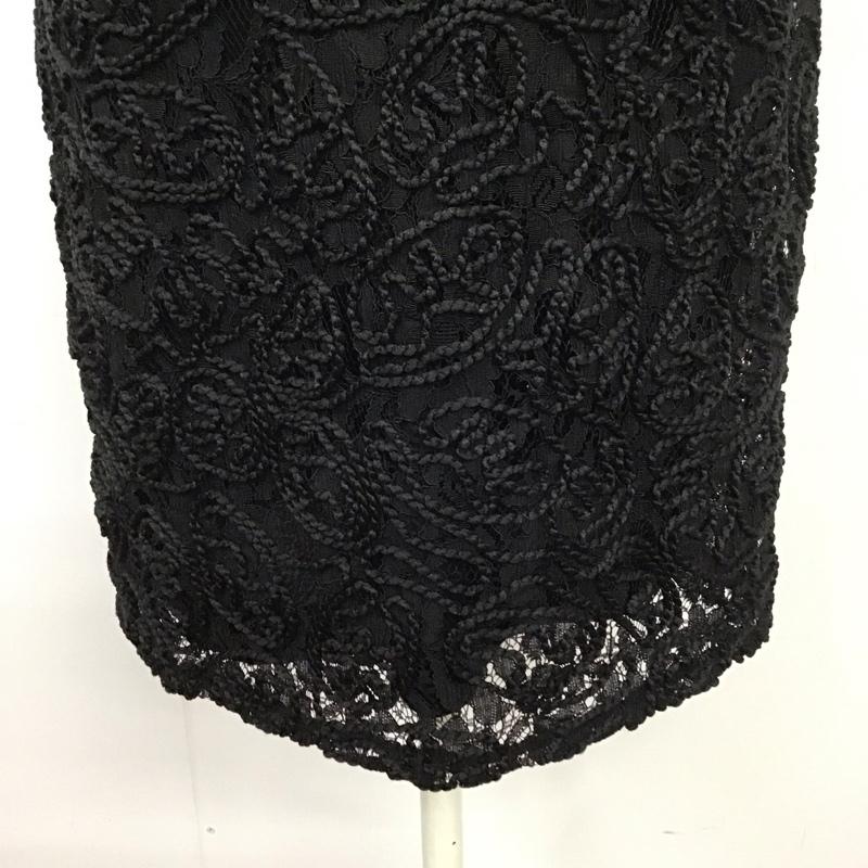 ザラ ZARA ワンピース ひざ丈スカート S 無地 黒 / ブラック /  レディース USED 古着 中古 10110347
