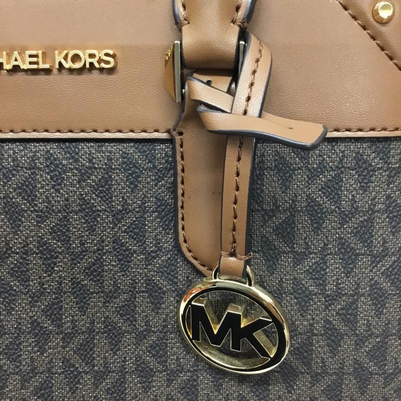 マイケルコース MICHAEL KORS ハンドバッグ ハンドバッグ 35H1G9MS2B サッチェル スモール ショルダー 2WAY ロゴ、文字 茶 / ブラウン / X ダークブラウン / ダークブラウン /  レディース USED 古着 中古 10112546