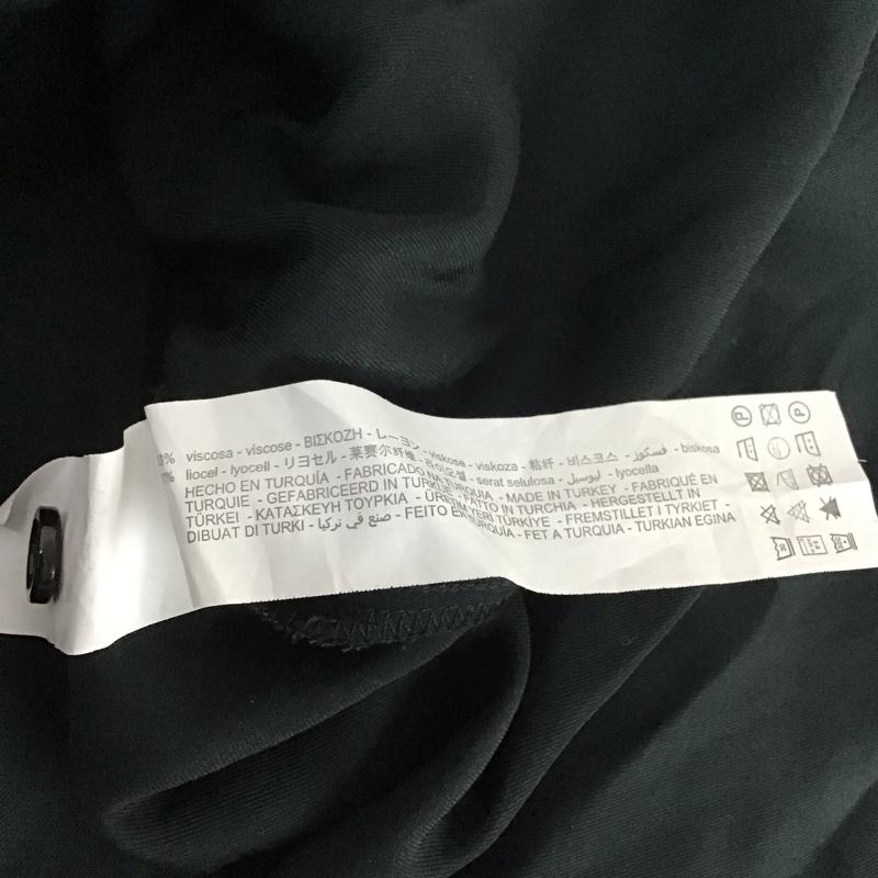 ザラ ZARA シャツ、ブラウス 長袖 9479 257 529 スキッパーシャツ S 無地 黒 / ブラック /  レディース USED 古着 中古 10120058