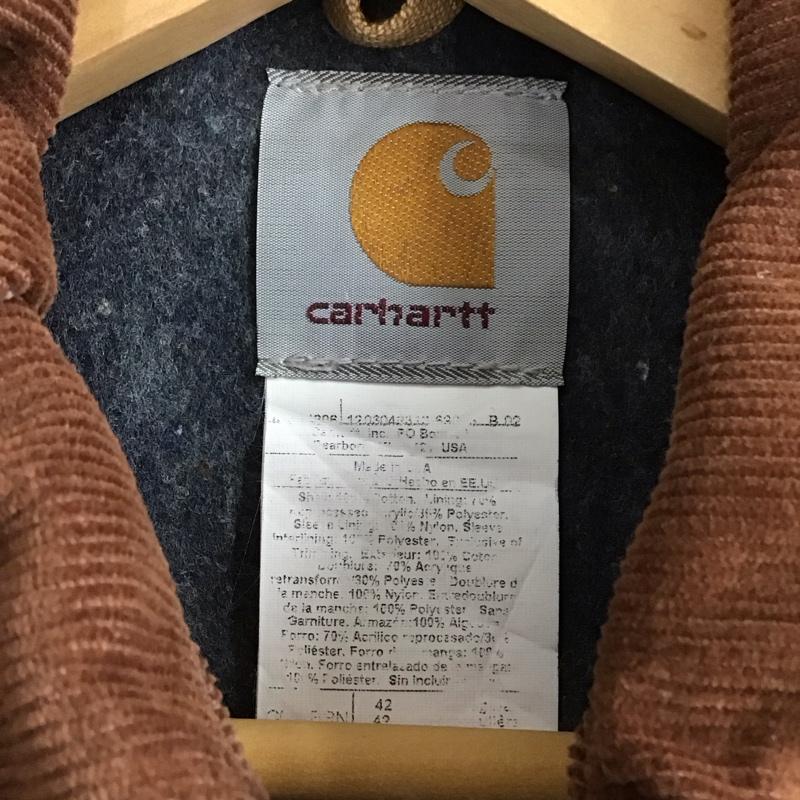 カーハート Carhartt ジャケット、上着 ジャケット、ブレザー ロングジャケット duckchorecoat アウター 42 ロゴ、文字 ベージュ / ベージュ /  メンズ USED 古着 中古 10131442