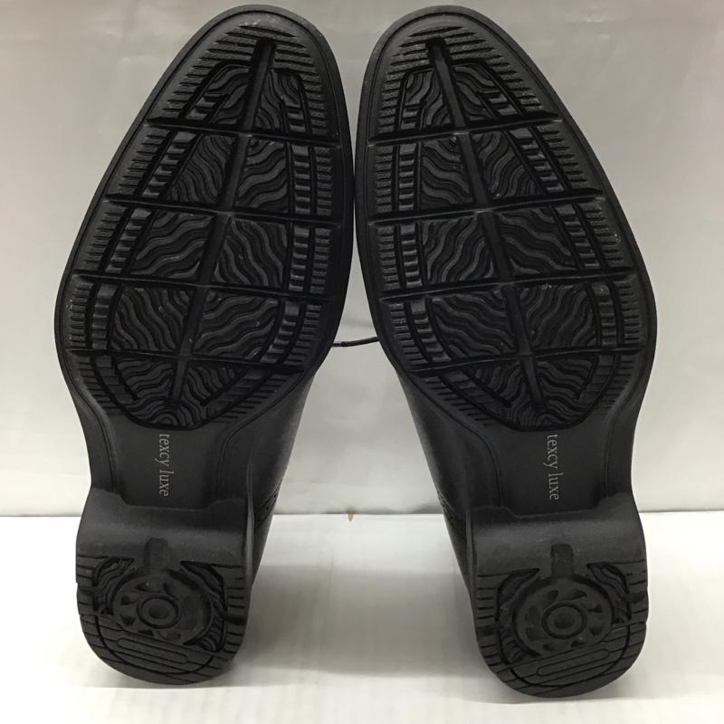 アシックス ASICS 革靴 革靴 TU-7774 texcy luxe ストレートチップ 箱有 25.5cm 25.5cm 無地 黒 / ブラック /  メンズ USED 古着 中古 10111733