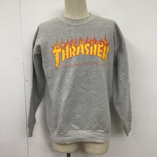 スラッシャー THRASHER トレーナー 長袖 M ロゴ、文字 灰 / グレー /  メンズ USED 古着 中古 10106756