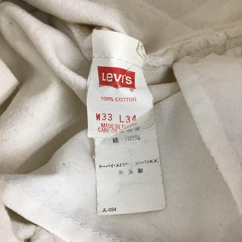 リーバイストラウスアンドコー Levi Strauss & co. パンツ デニム、ジーンズ デニムパンツ ストレートパンツ ワイドパンツ カジュアルパンツ 33インチ 無地 白 / ホワイト /  メンズ USED 古着 中古 10107669