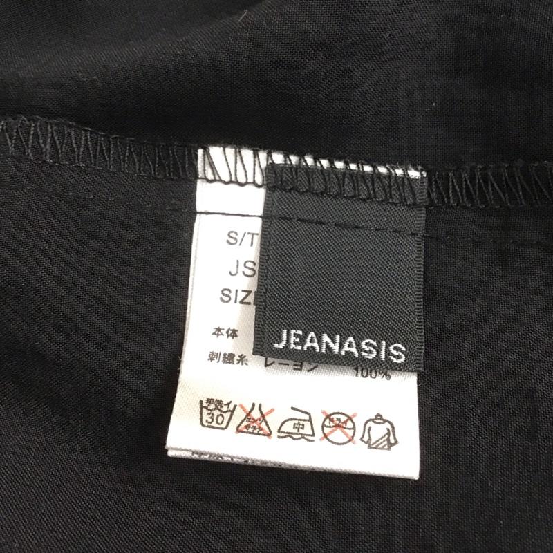 ジーナシス JEANASIS カットソー 長袖 FREE 刺繍 黒 / ブラック /  レディース USED 古着 中古 10106690