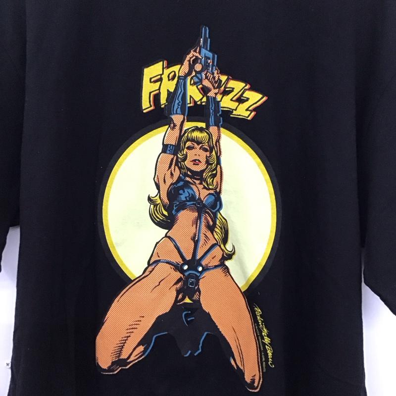 エロスティカ EROSTiKA Tシャツ 半袖 半袖カットソー プリントTシャツ クルーネックカットソー cobra XL プリント 黒 / ブラック /  メンズ USED 古着 中古 10134617