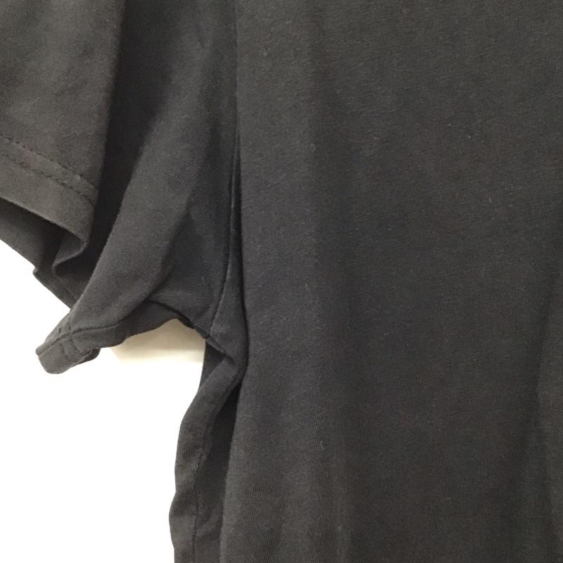 ザノースフェイス THE NORTH FACE Tシャツ 半袖 半袖カットソー プリントTシャツ クルーネックカットソー M ロゴ、文字 黒 / ブラック /  メンズ USED 古着 中古 10145692