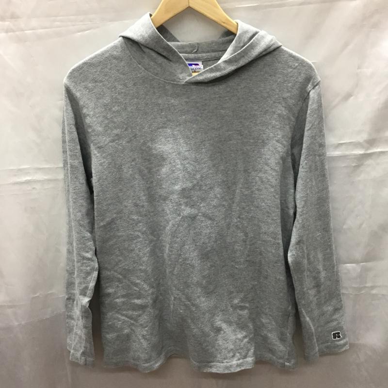 ラッセルアスレティック Russell Athletic パーカー 長袖 S 無地 灰 / グレー /  メンズ USED 古着 中古 10110687