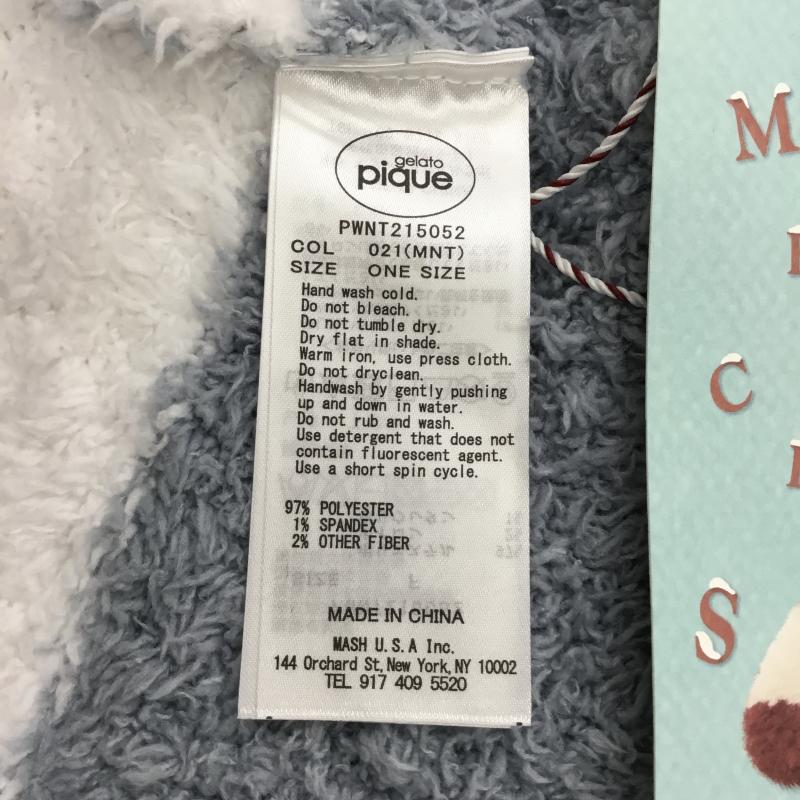 ジェラートピケ gelato pique パーカー 長袖 FREE ストライプ 白 / ホワイト / X 青 / ブルー /  レディース USED 古着 中古 10137798