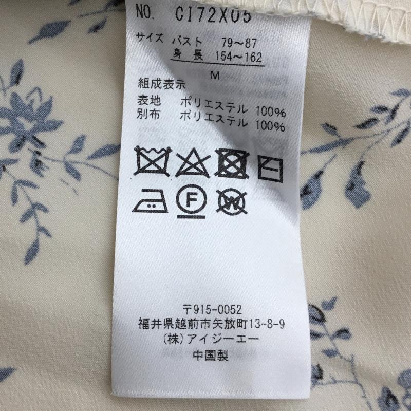 アクシーズファム axes femme シャツ、ブラウス 半袖 M 花柄 白 / ホワイト /  レディース USED 古着 中古 10134395