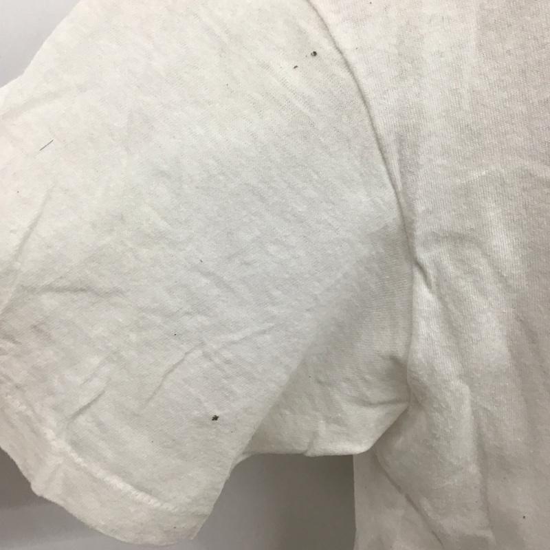 ヘインズ HANES Tシャツ 半袖 半袖カットソー プリントTシャツ クルーネックカットソー 80s L プリント 白 / ホワイト /  メンズ USED 古着 中古 10107009