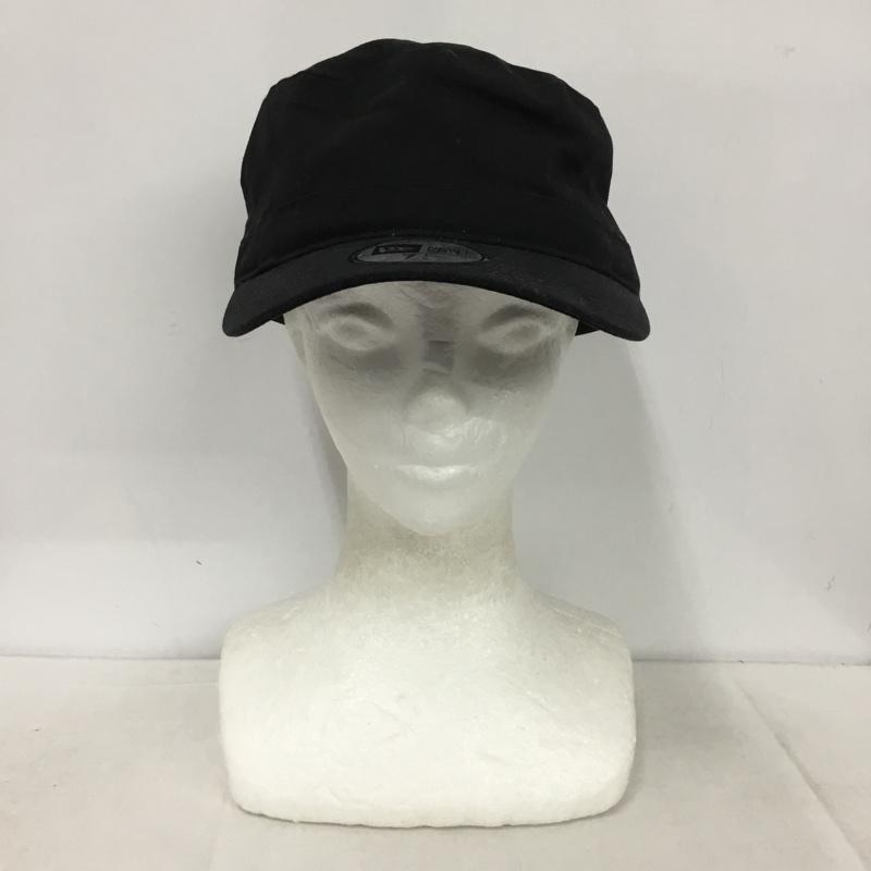 ステューシー STUSSY 帽子 キャップ NEW ERA コットン ワークキャップ ロゴ、文字 黒 / ブラック /  メンズ USED 古着 中古 10148444