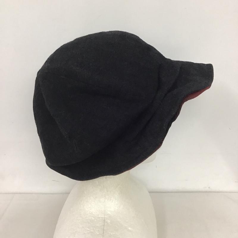 カシラ CA4LA 帽子 キャップ DOU00337 キャスケット 無地 黒 / ブラック /  レディース USED 古着 中古 10141050