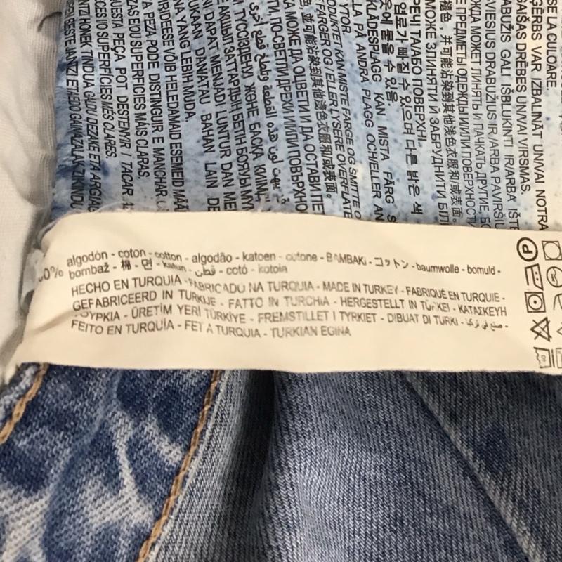 ザラ ZARA パンツ デニム、ジーンズ カットオフ 無地 水色 / ライトブルー /  レディース USED 古着 中古 10109436