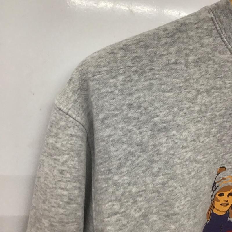サンモリッツ・スーパーソフト ST.MORITZ SUPERSOFT トレーナー 長袖 長袖 L プリント 灰 / グレー /  メンズ USED 古着 中古 10138553