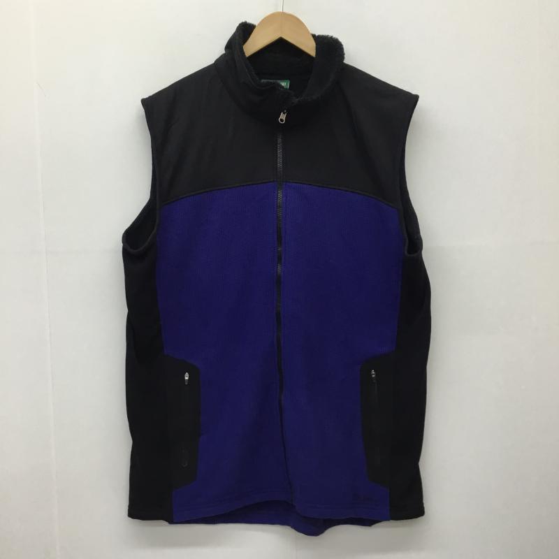 エルエルビーン L.L.Bean ベスト ベスト フリースベスト XXL 無地 黒 / ブラック / X 青 / ブルー /  メンズ USED 古着 中古 10141051