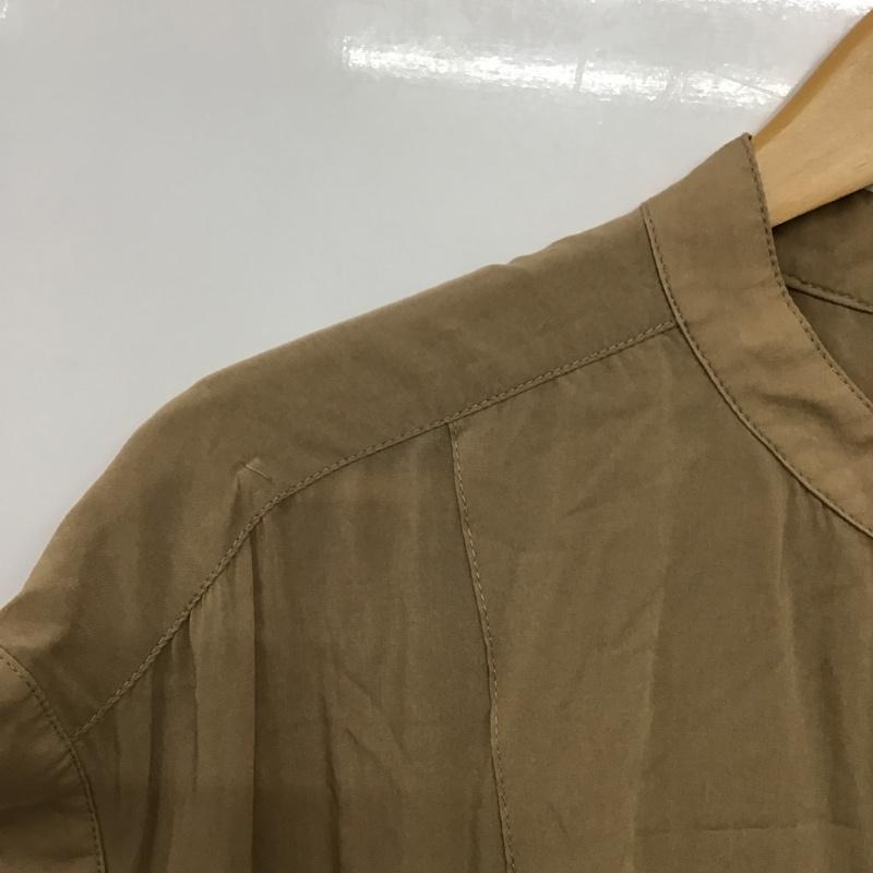 ミルクフェド MILKFED. ワンピース ロングスカート 半袖ロングワンピース シャツワンピース フロントボタン ONE SIZE 無地 ベージュ / ベージュ /  レディース USED 古着 中古 10141314