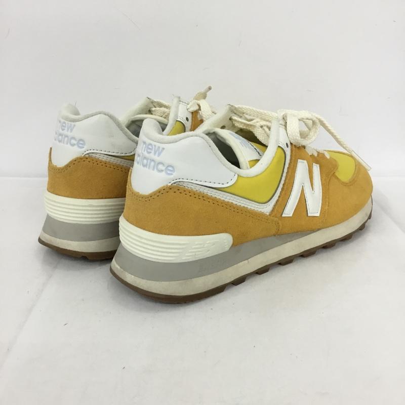 ニューバランス New Balance スニーカー スニーカー U574 RC2 25cm 25.0cm ロゴ、文字 黄 / イエロー /  レディース USED 古着 中古 10136692