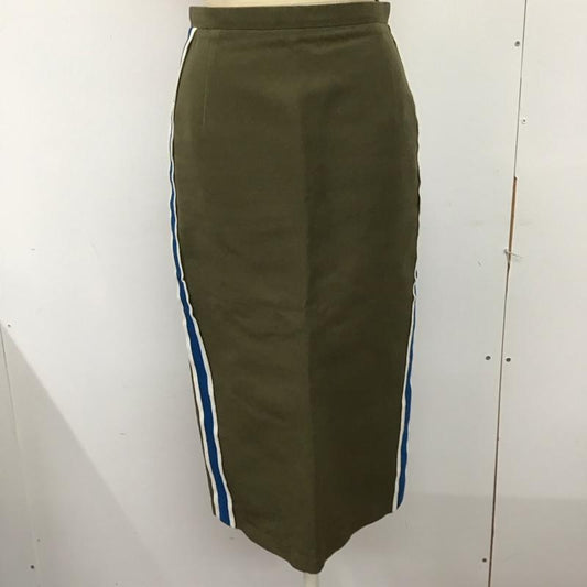 ヌメロ ウ゛ェントゥーノ N°21 スカート ひざ丈スカート 38 無地 カーキ / カーキ /  レディース USED 古着 中古 10124427