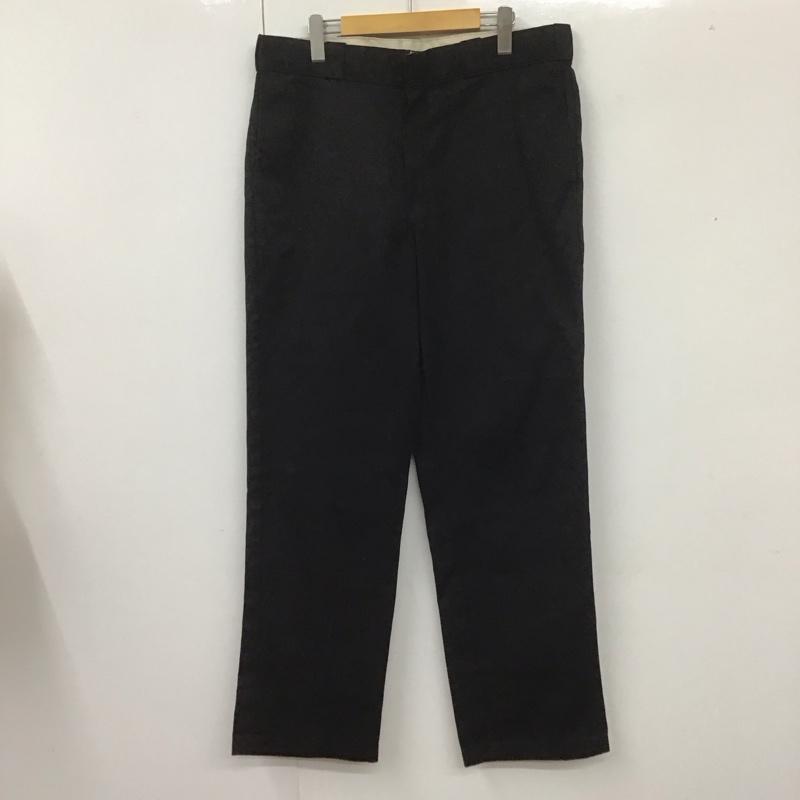 ディッキーズ Dickies パンツ ワークパンツ、ペインターパンツ ワイドパンツ カジュアルパンツ ワークパンツ 36 無地 黒 / ブラック /  メンズ USED 古着 中古 10108461