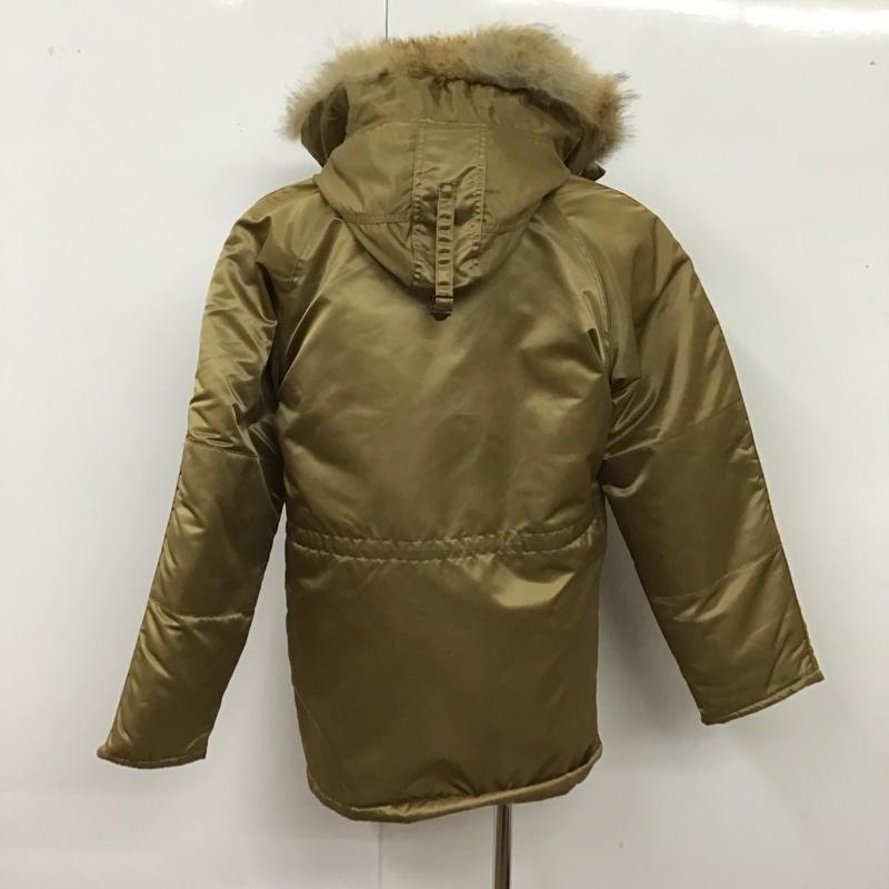 古着 USED ジャケット、上着 ジャケット、ブレザー n3b ジップアップジャケット ミリタリージャケット アウター M ロゴ、文字 金 / ゴールド /  メンズ USED 古着 中古 10119136