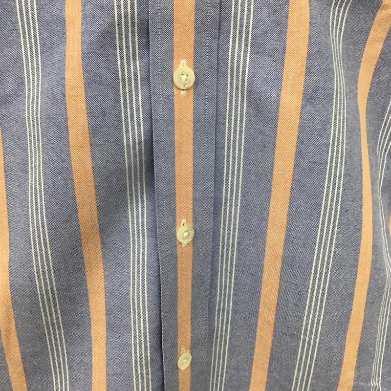 バーバリーズ BURBERRYS シャツ、ブラウス 半袖 半袖シャツ カラーシャツ 半袖カットソー ストライプシャツ L ストライプ マルチカラー / マルチカラー /  メンズ USED 古着 中古 10123778