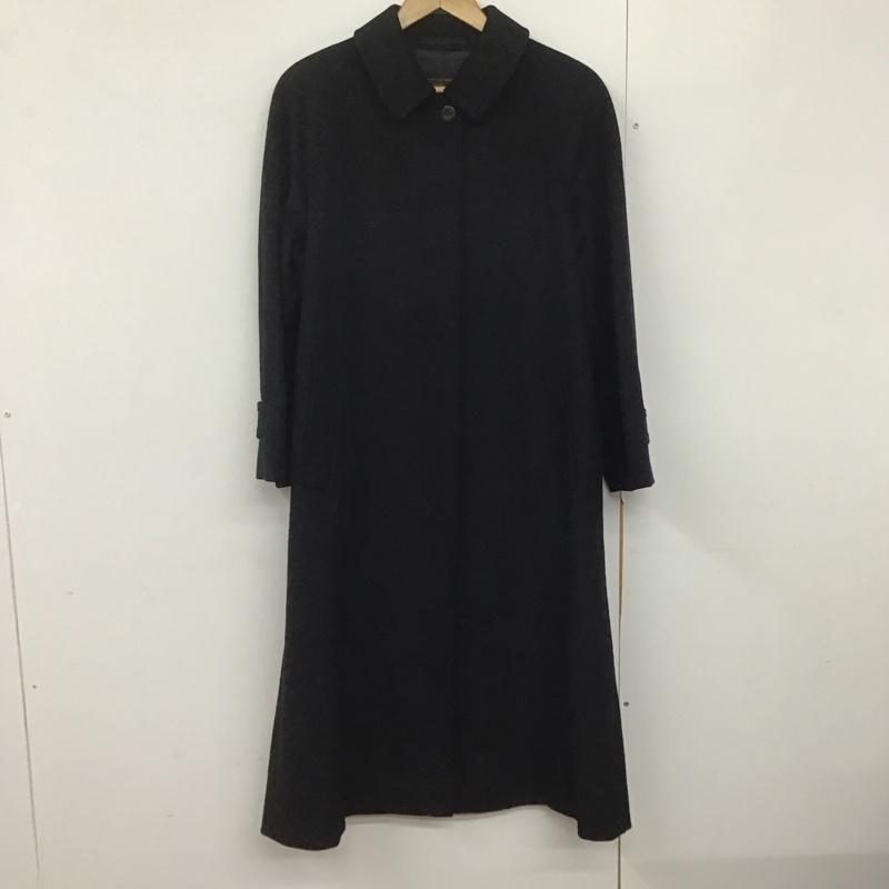 バーバリーズ BURBERRYS コート コート一般 ロングコート カラージャケット アウター 無地 黒 / ブラック /  レディース USED 古着 中古 10143614