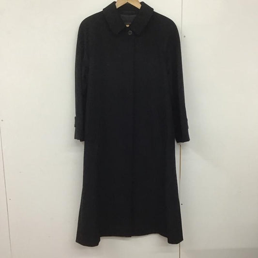 バーバリーズ BURBERRYS コート コート一般 ロングコート カラージャケット アウター 無地 黒 / ブラック /  レディース USED 古着 中古 10143614