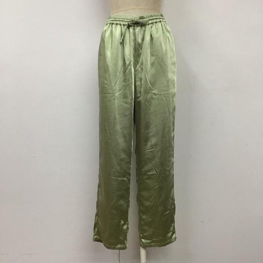 ビーミング バイ ビームス B:MING by BEAMS ボトムス ボトムス 93-23-0425-024 サテンテーパードパンツ M 無地 薄緑 / ライトグリーン /  レディース USED 古着 中古 10118348