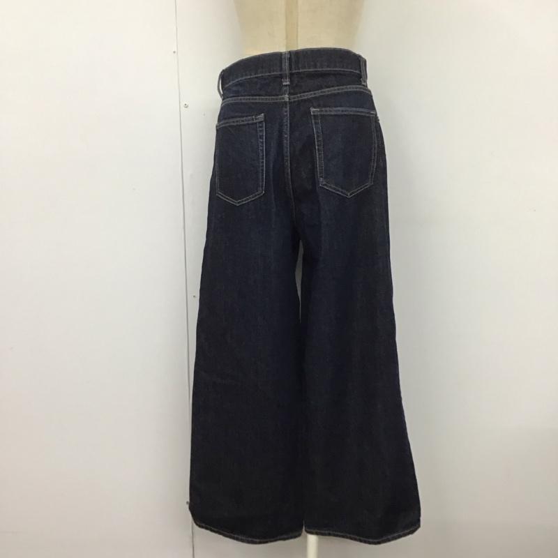 ローリーズファーム LOWRYS FARM パンツ デニム、ジーンズ lf517053ad デニムパンツ ワイドパンツ フレアパンツ M 無地 インディゴ / インディゴ /  レディース USED 古着 中古 10109241